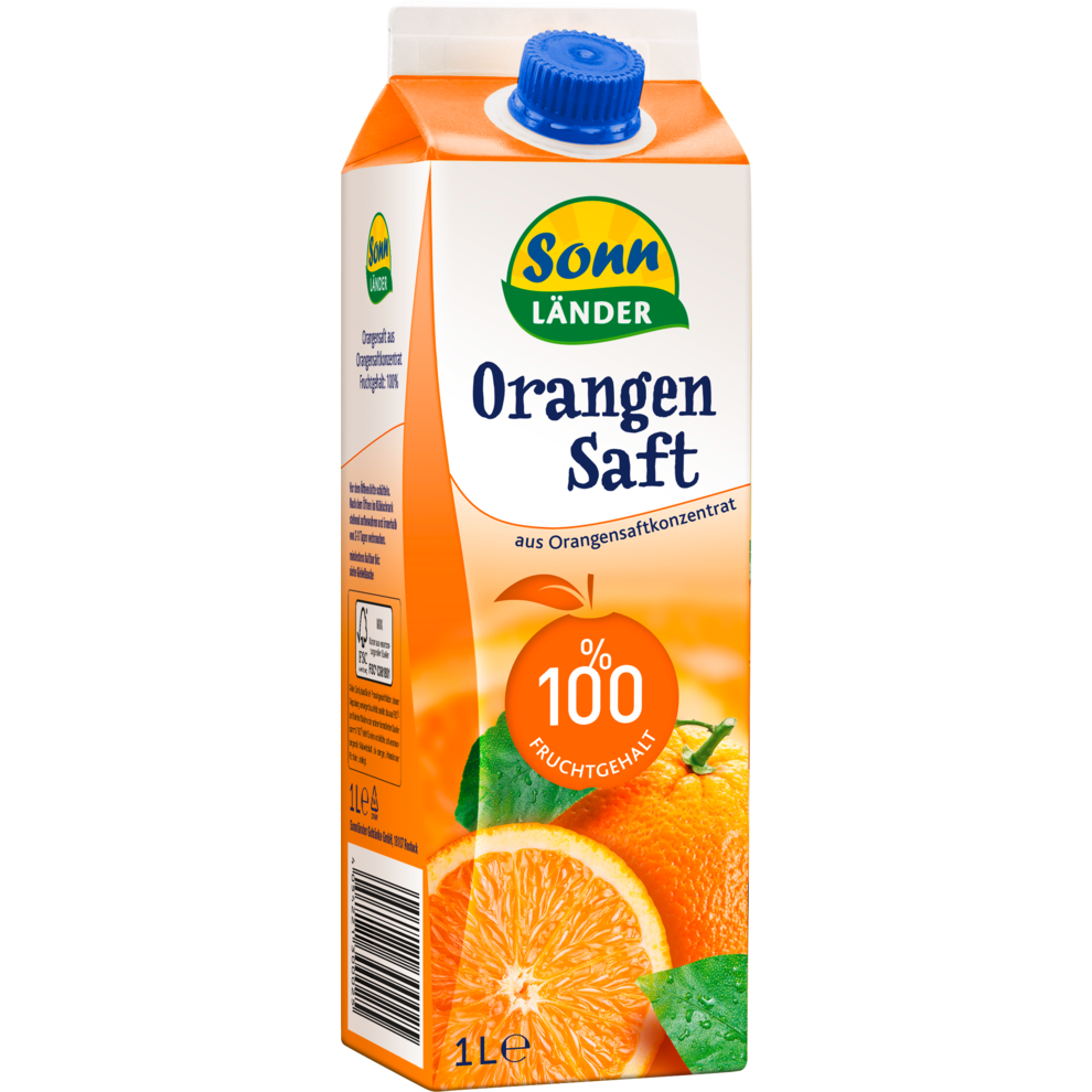 Sonnländer Orangensaft 1l DE/UK/RUS/SE