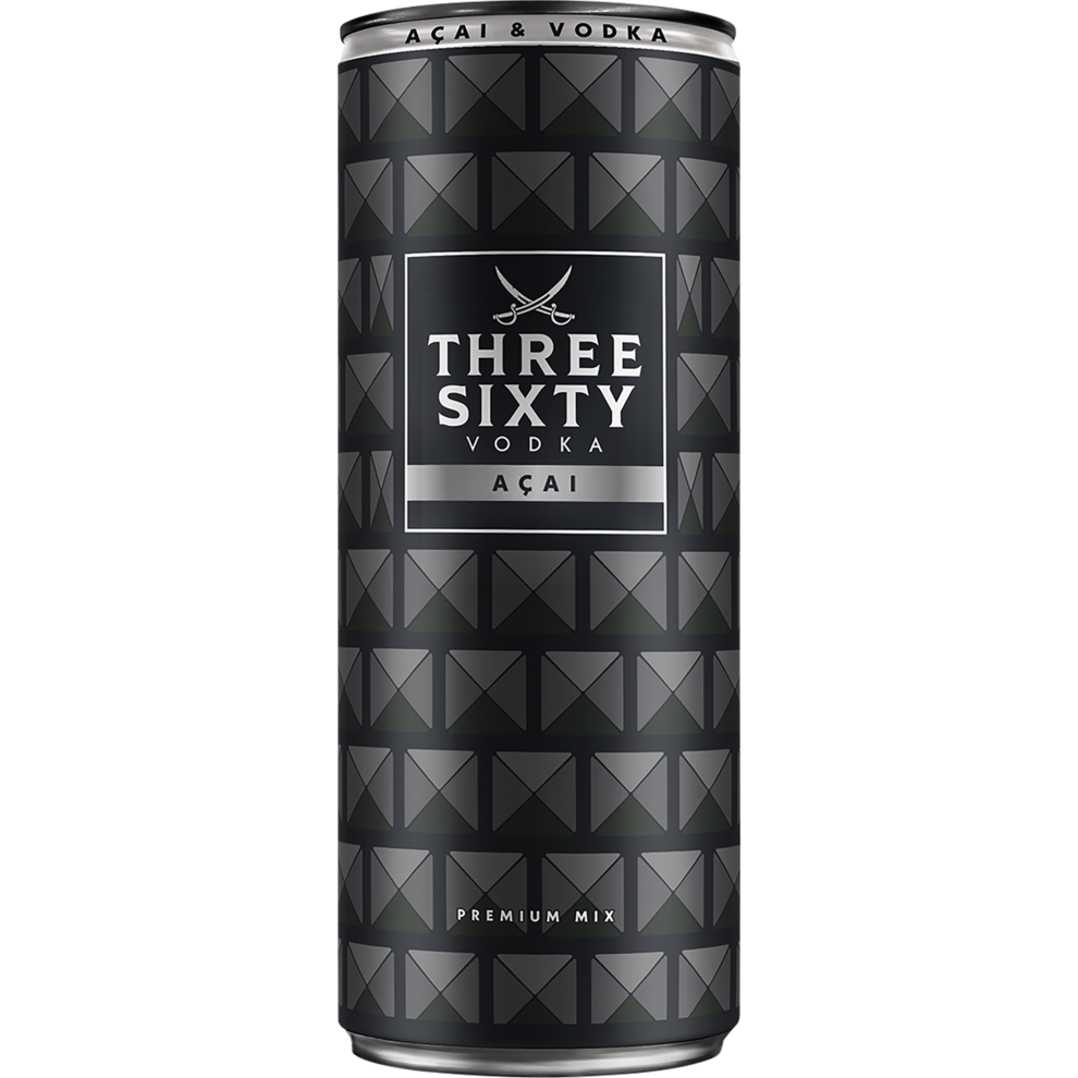 Three Sixty Vodka Acai 10% 0,33l DPG